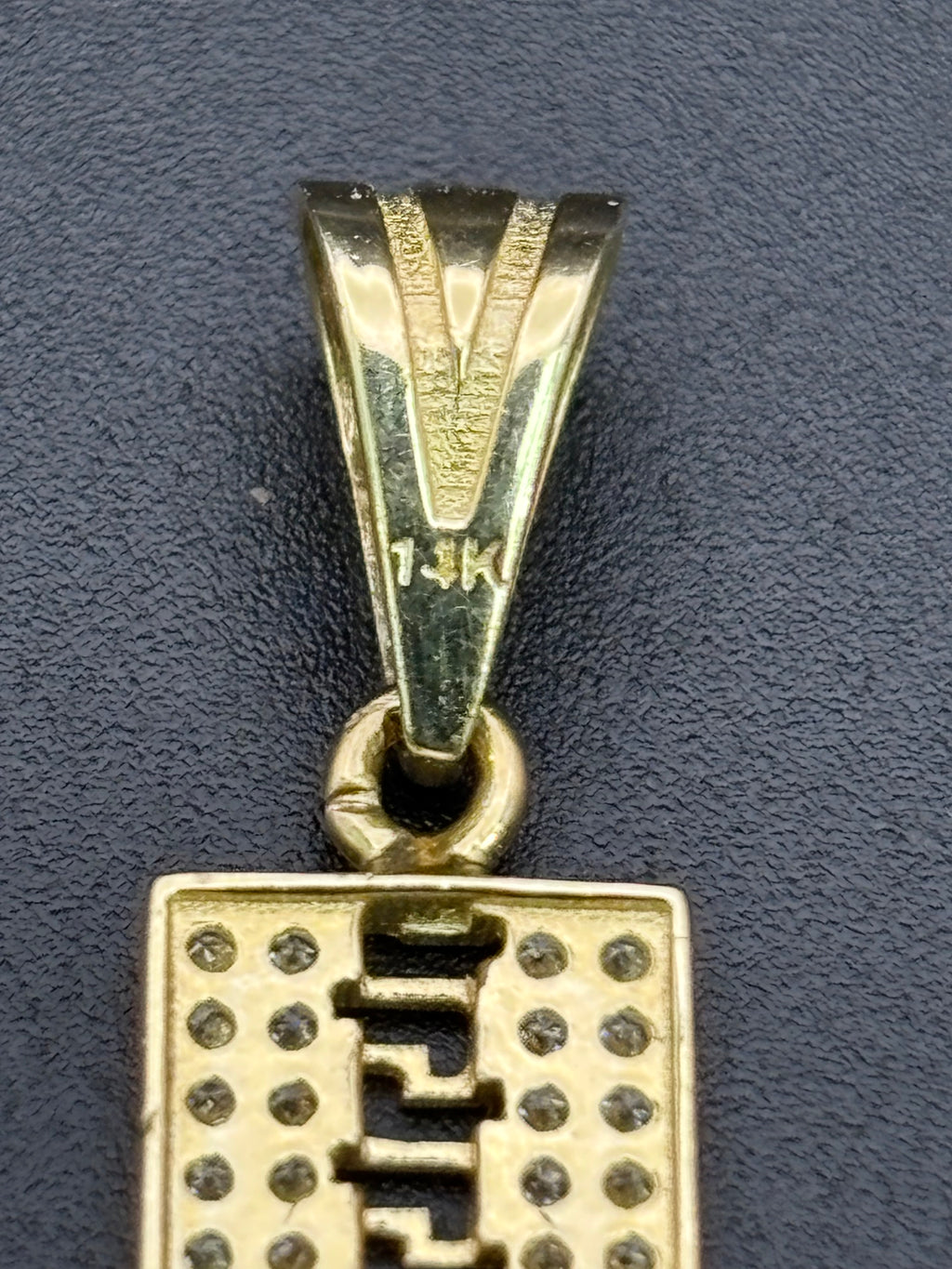 14k Solid Gold Jesus Cross Pendant
