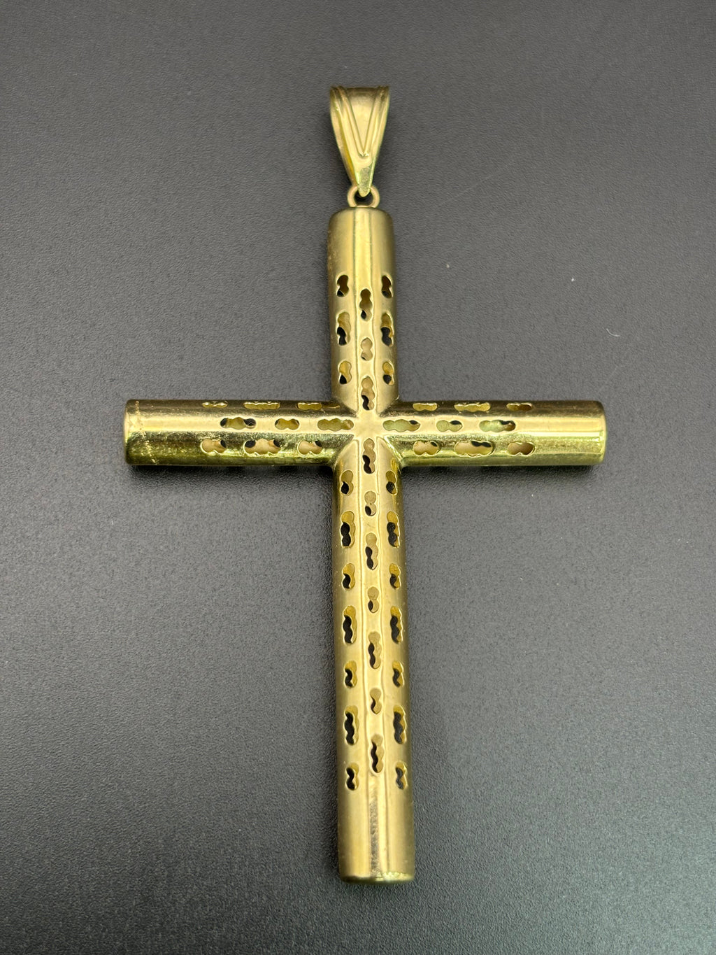14k Solid Gold Jesus Cross Pendant
