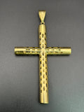 14k Solid Gold Jesus Cross Pendant