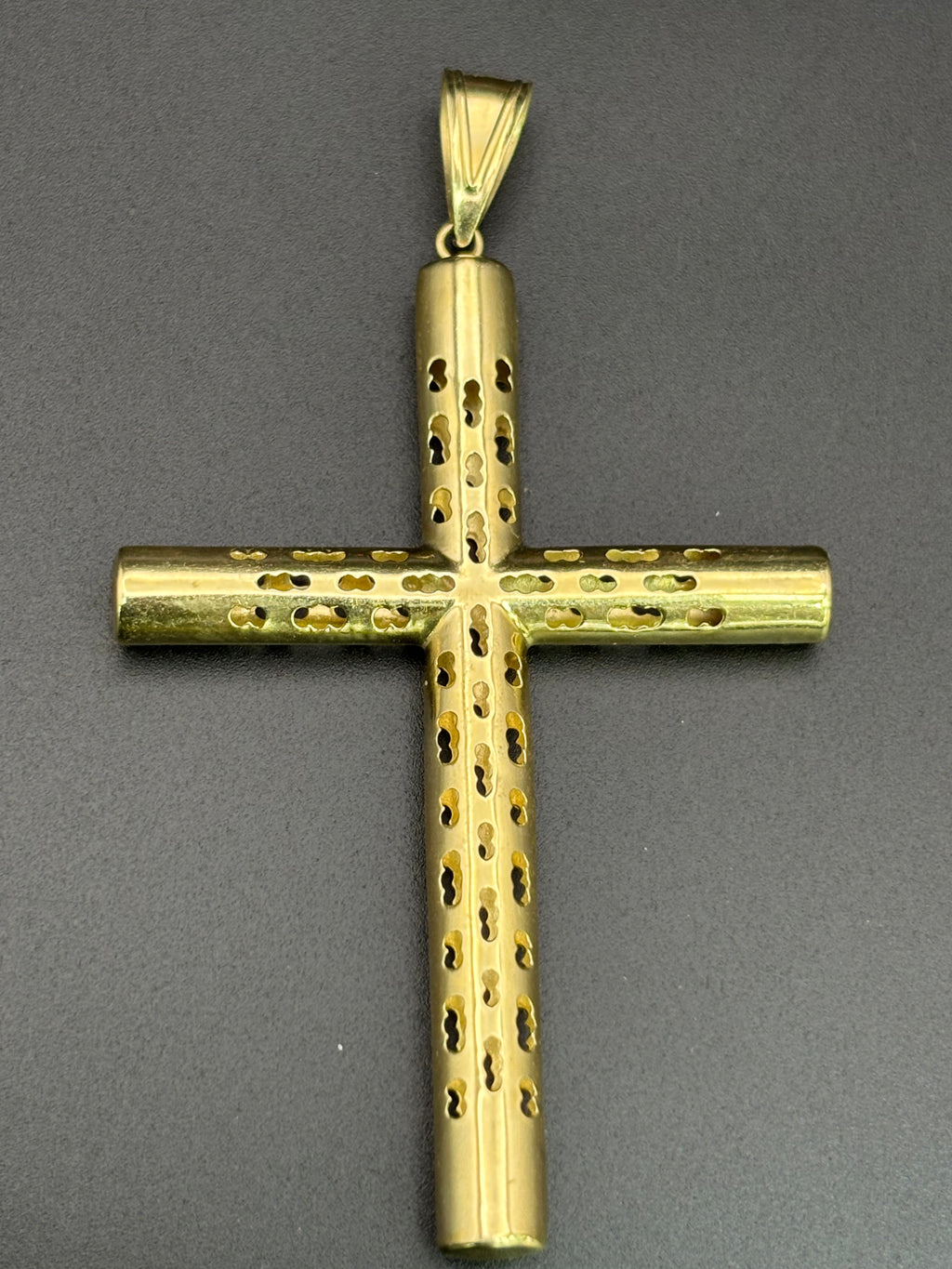 14k Solid Gold Jesus Cross Pendant