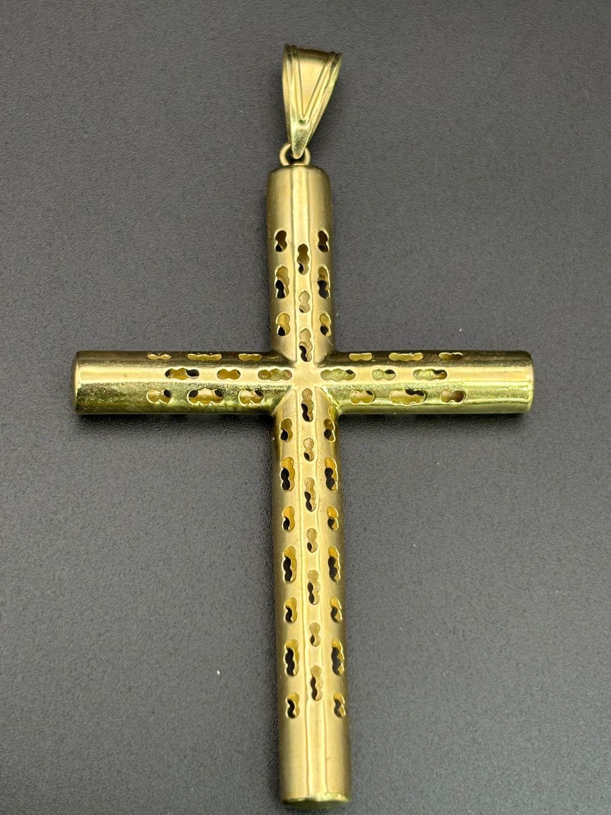 14k Solid Gold Jesus Cross Pendant