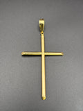 14k Solid Gold Jesus Cross Pendant