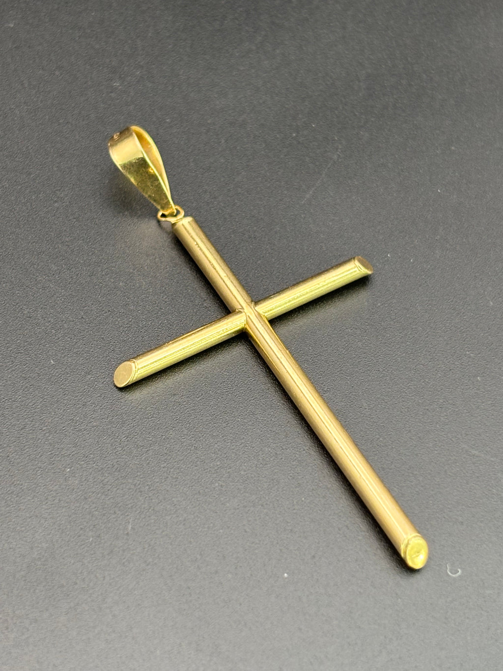 14k Solid Gold Jesus Cross Pendant