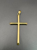 14k Solid Gold Jesus Cross Pendant