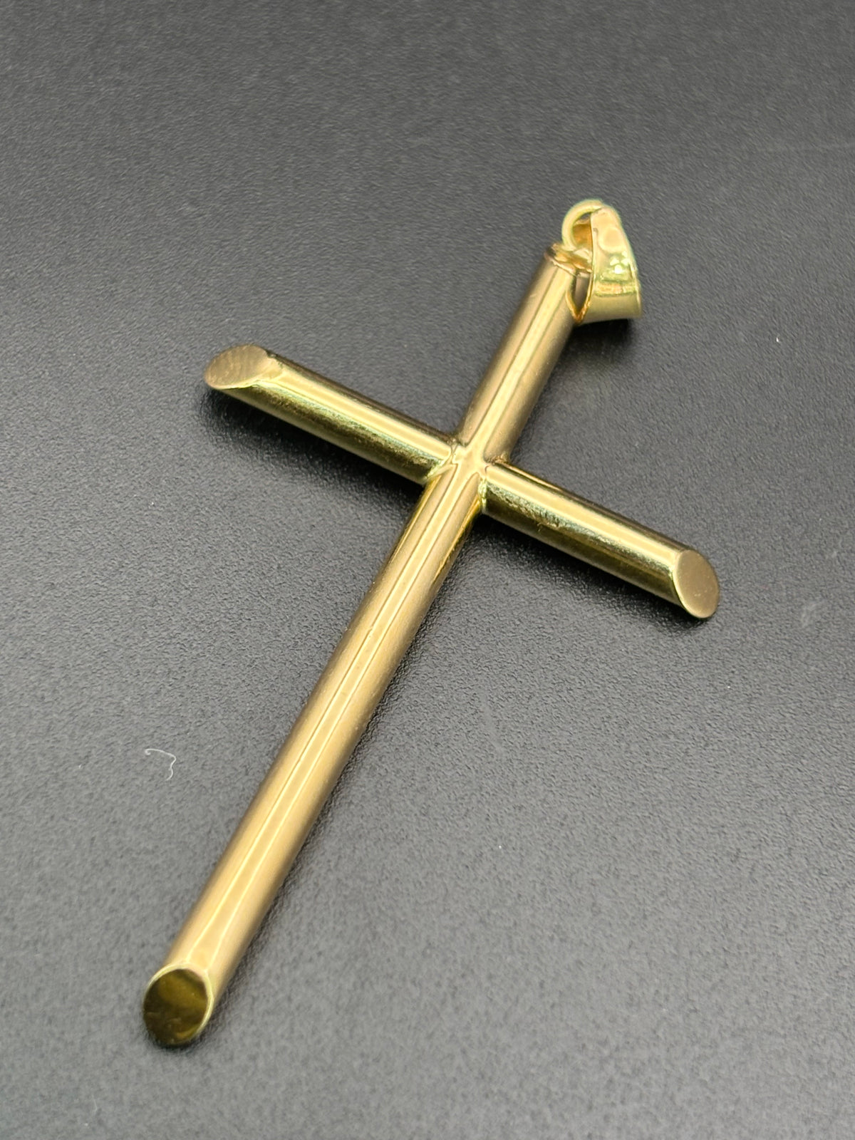 14k Solid Gold Jesus Cross Pendant