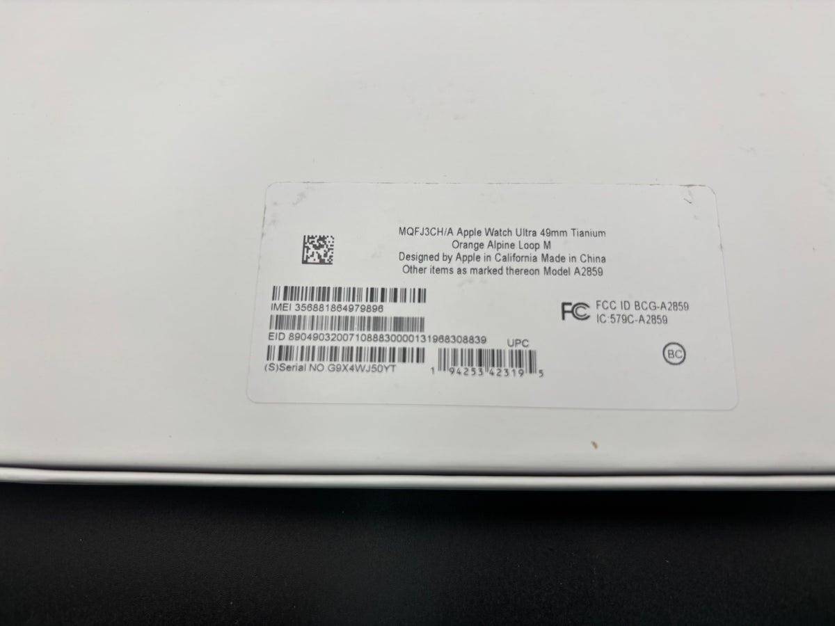 MQF93CH/A Apple Watch Ultra 49mm Titanium