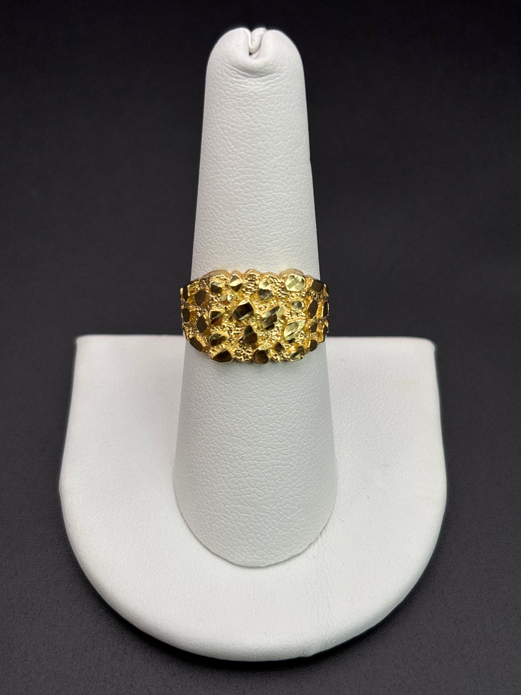 10k Solid Gold Nugget Ring