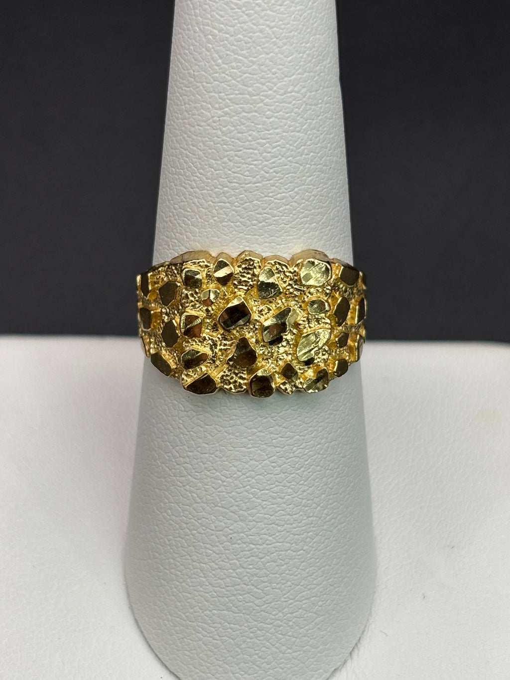 10k Solid Gold Nugget Ring