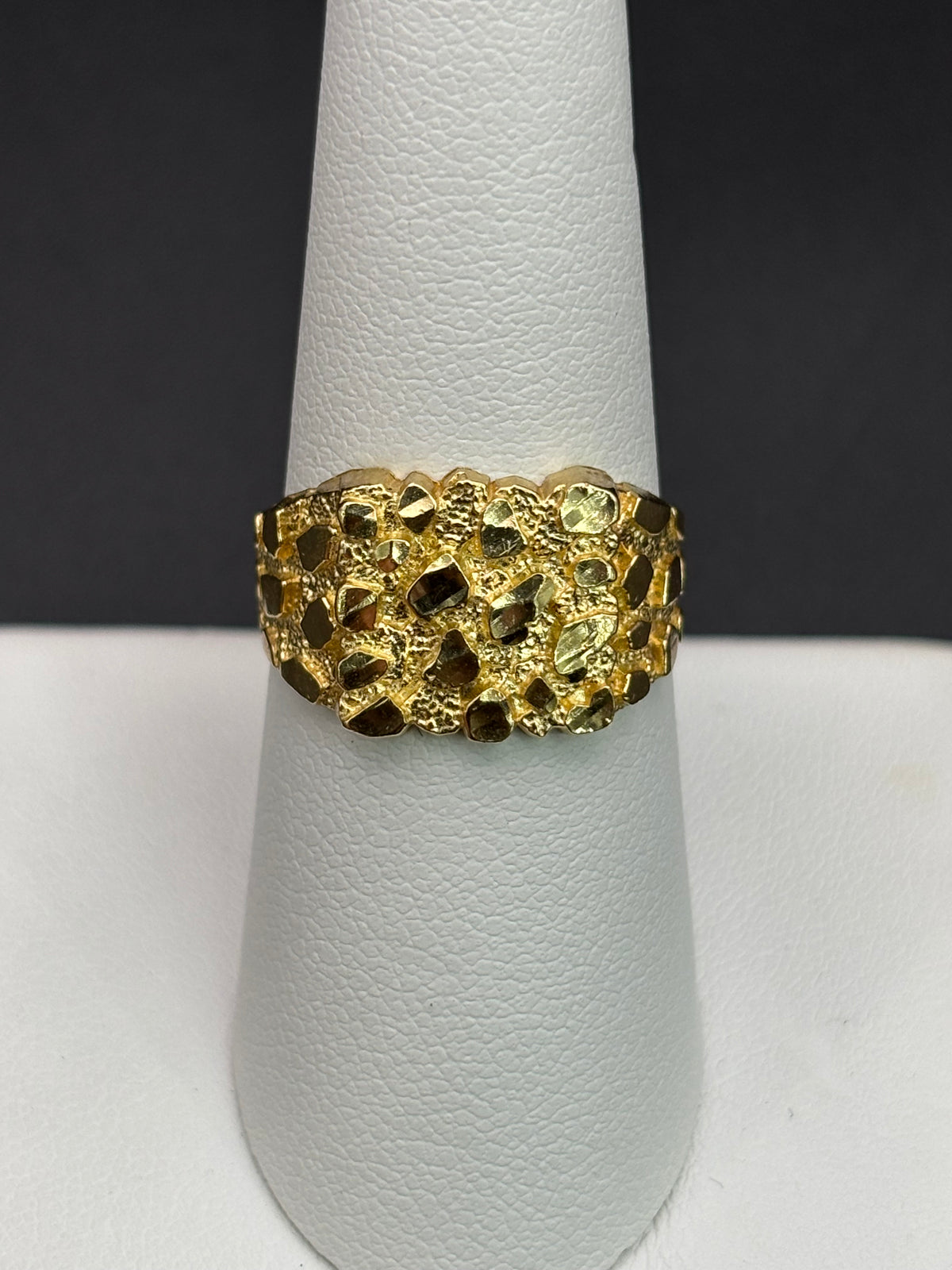 10k Solid Gold Nugget Ring