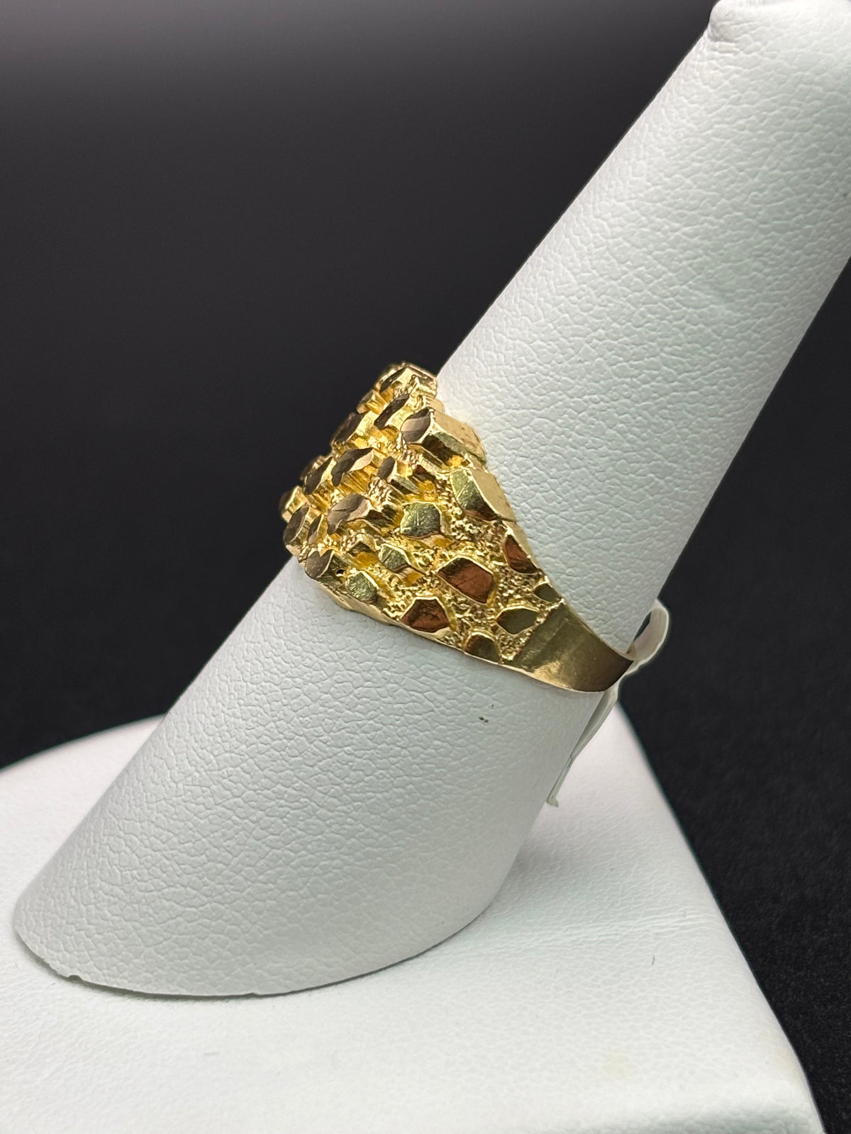 10k Solid Gold Nugget Ring