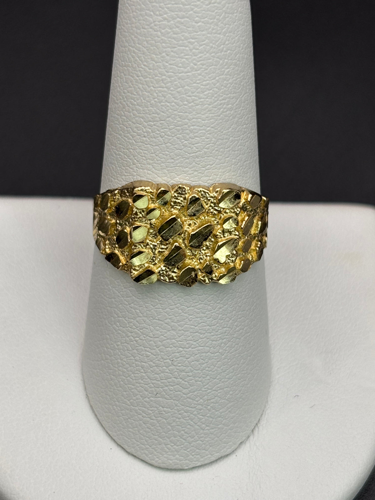 10k Solid Gold Nugget Ring