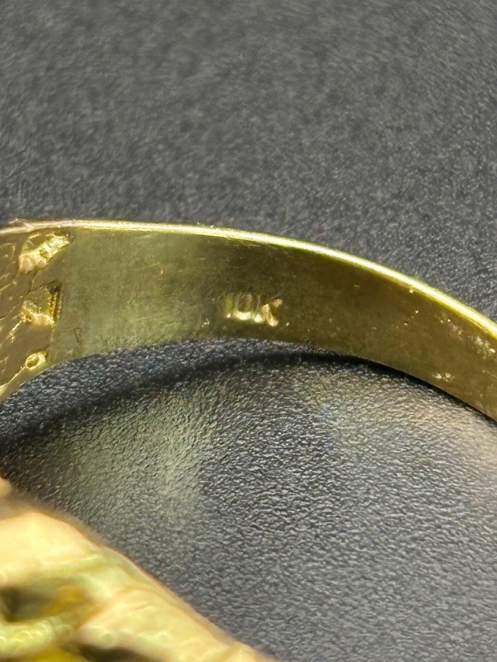 10k Solid Gold Nugget Ring