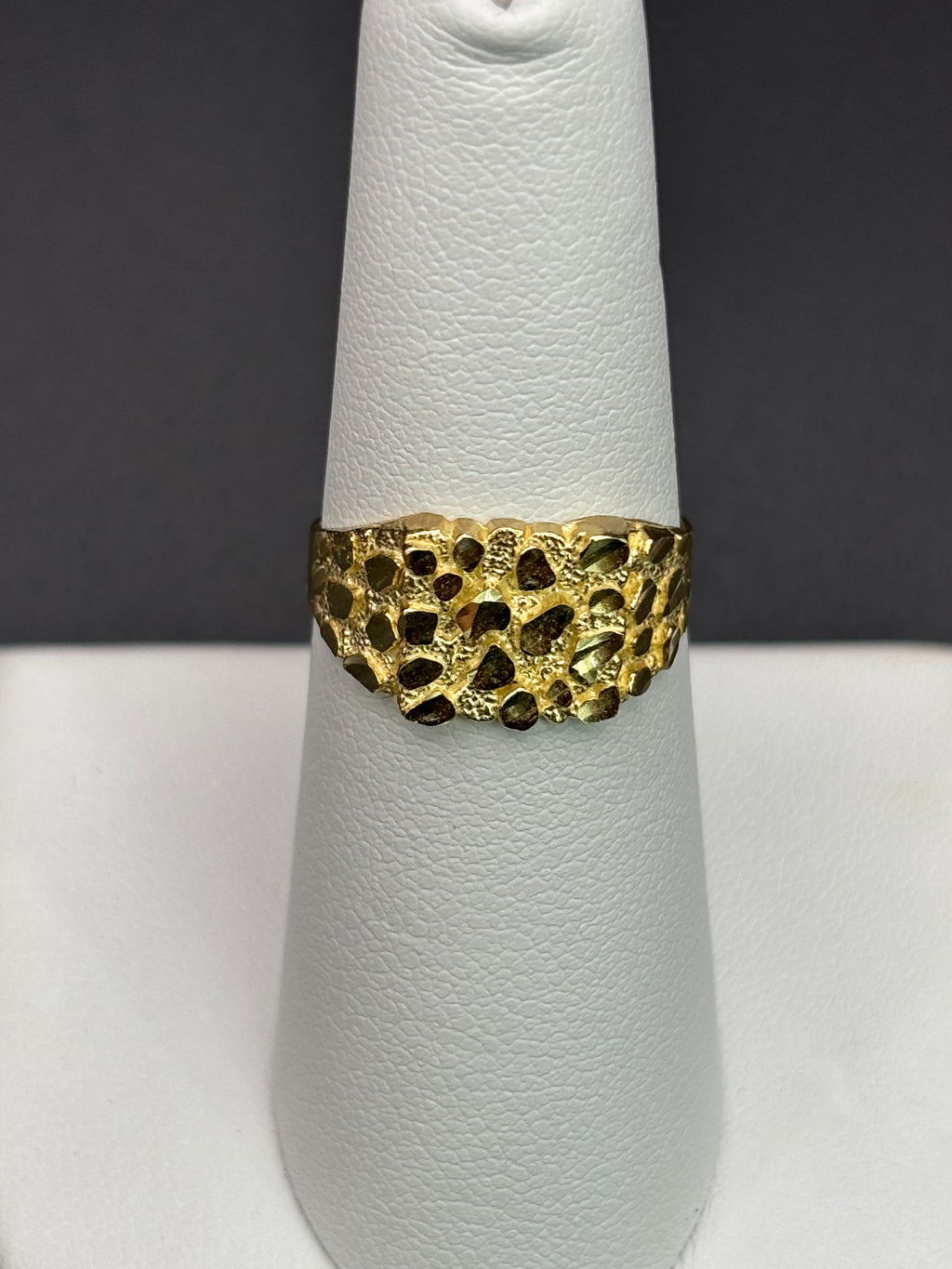 10k Solid Gold Nugget Ring