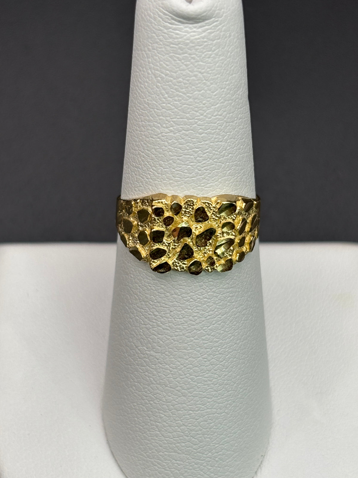 10k Solid Gold Nugget Ring