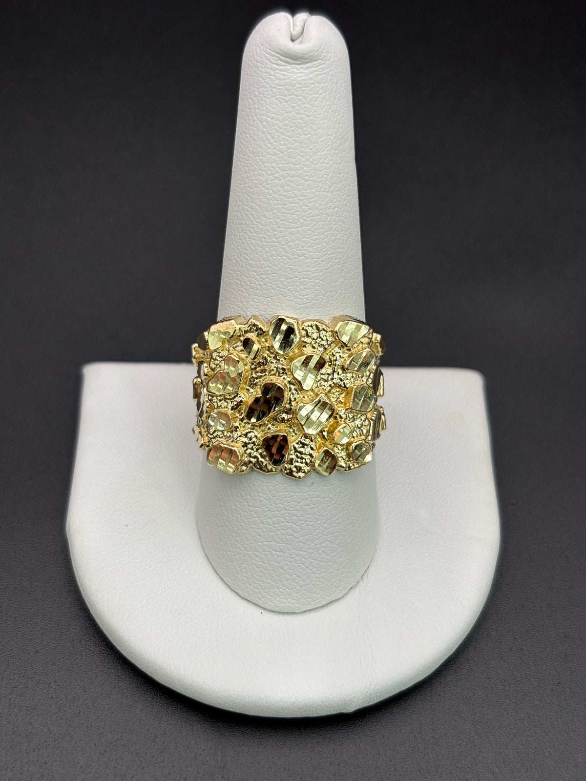 10k Solid Gold Nugget Ring