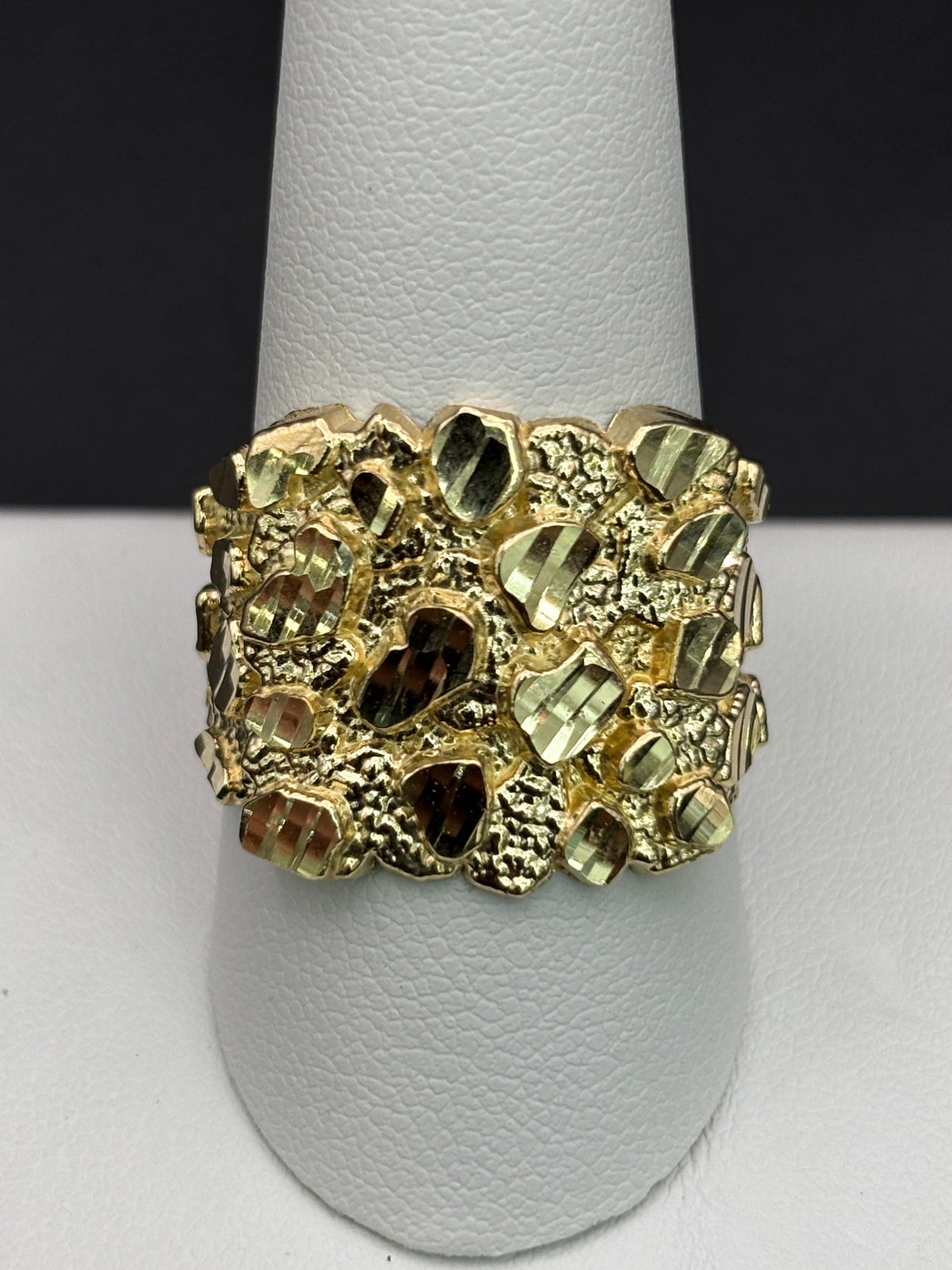 10k Solid Gold Nugget Ring