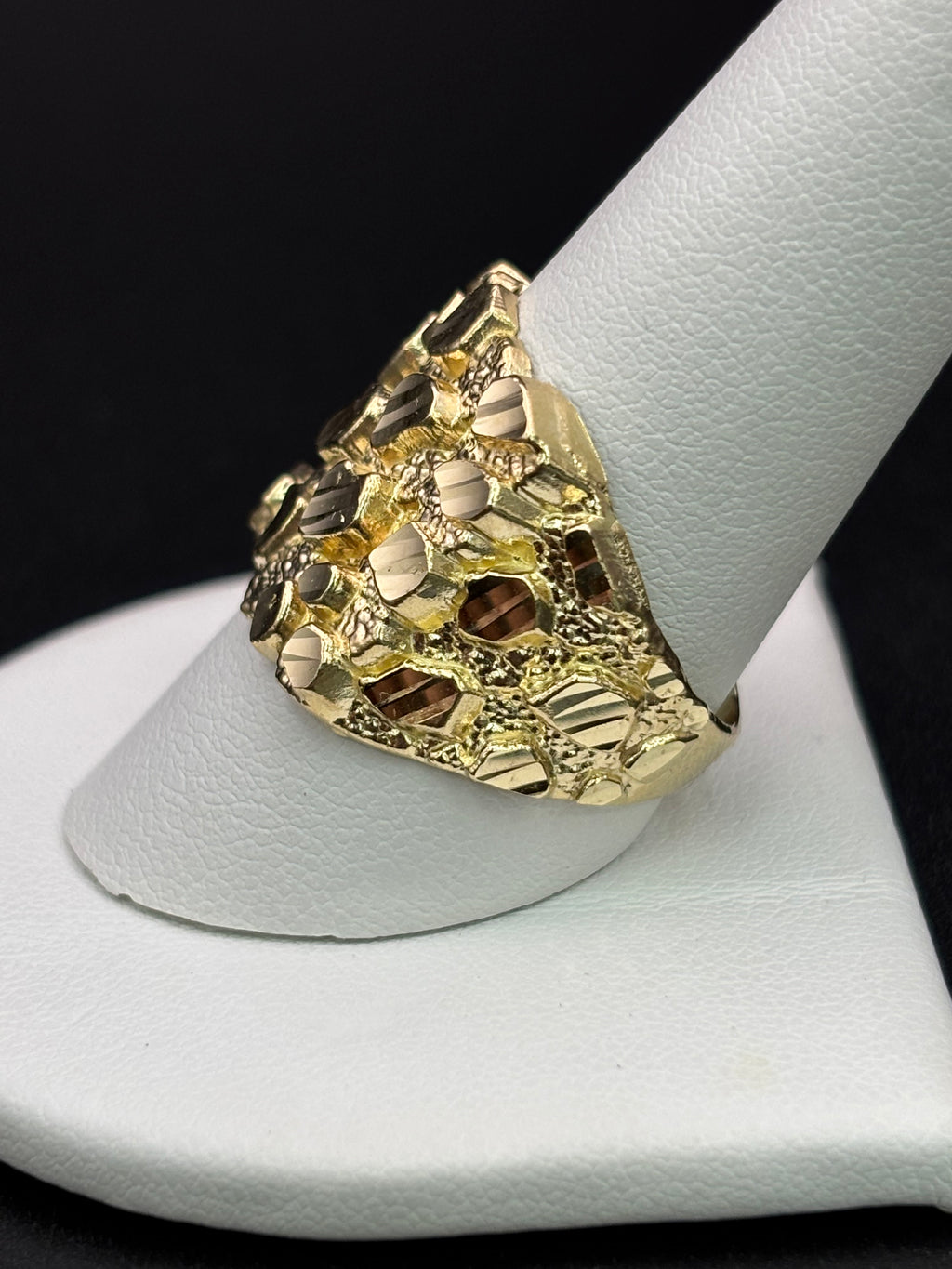 10k Solid Gold Nugget Ring