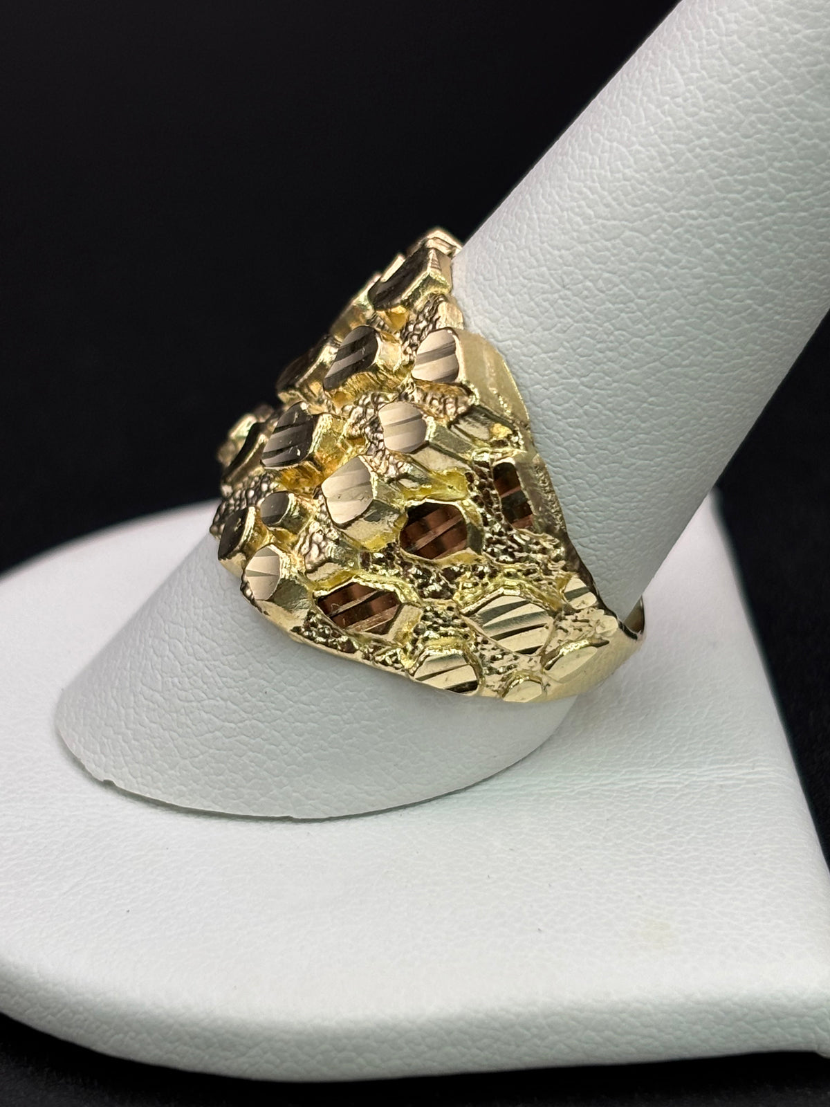 10k Solid Gold Nugget Ring