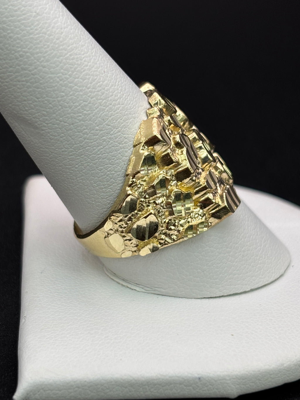 10k Solid Gold Nugget Ring