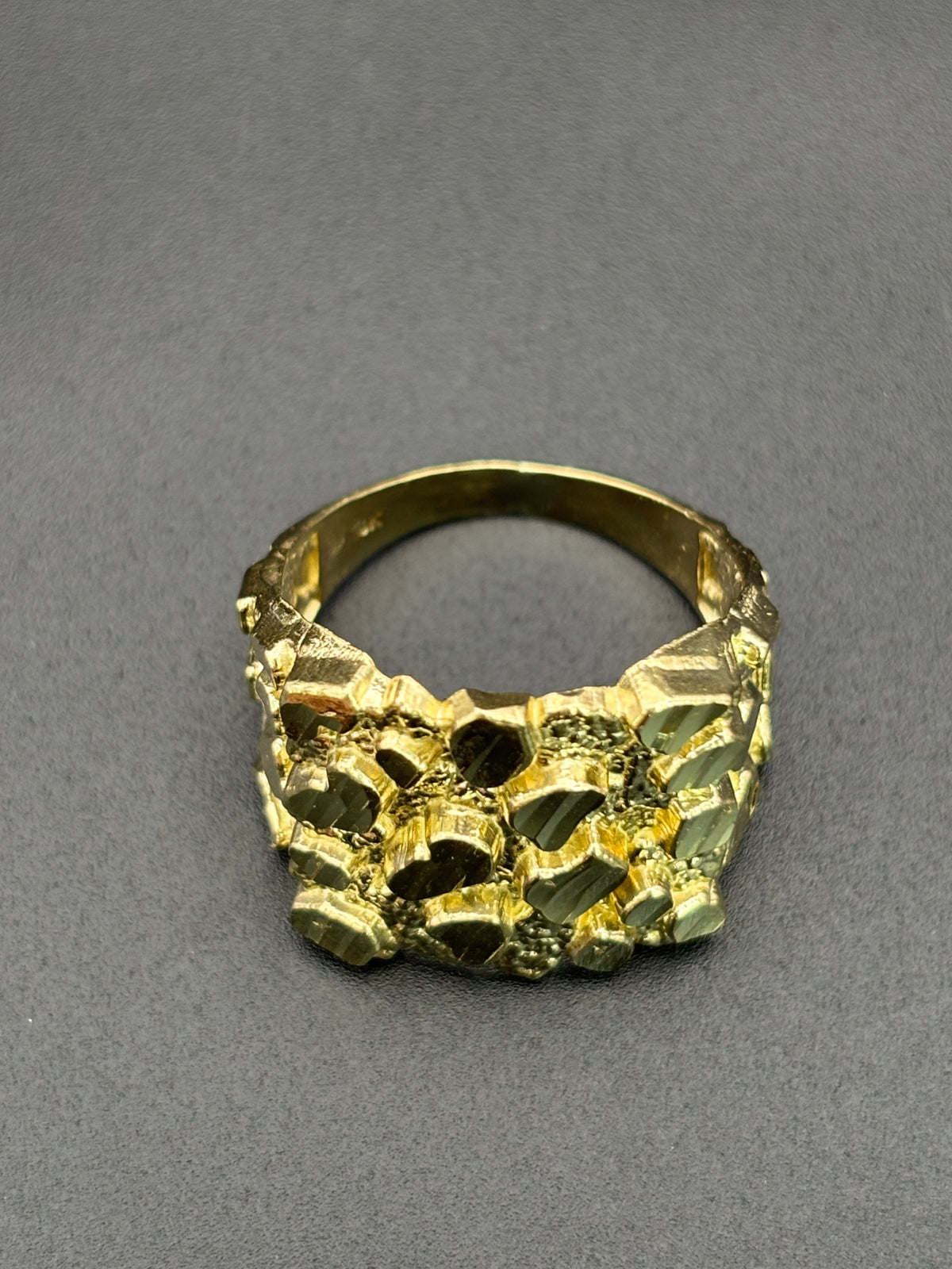 10k Solid Gold Nugget Ring