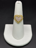 10k Solid Gold Ring Heart
