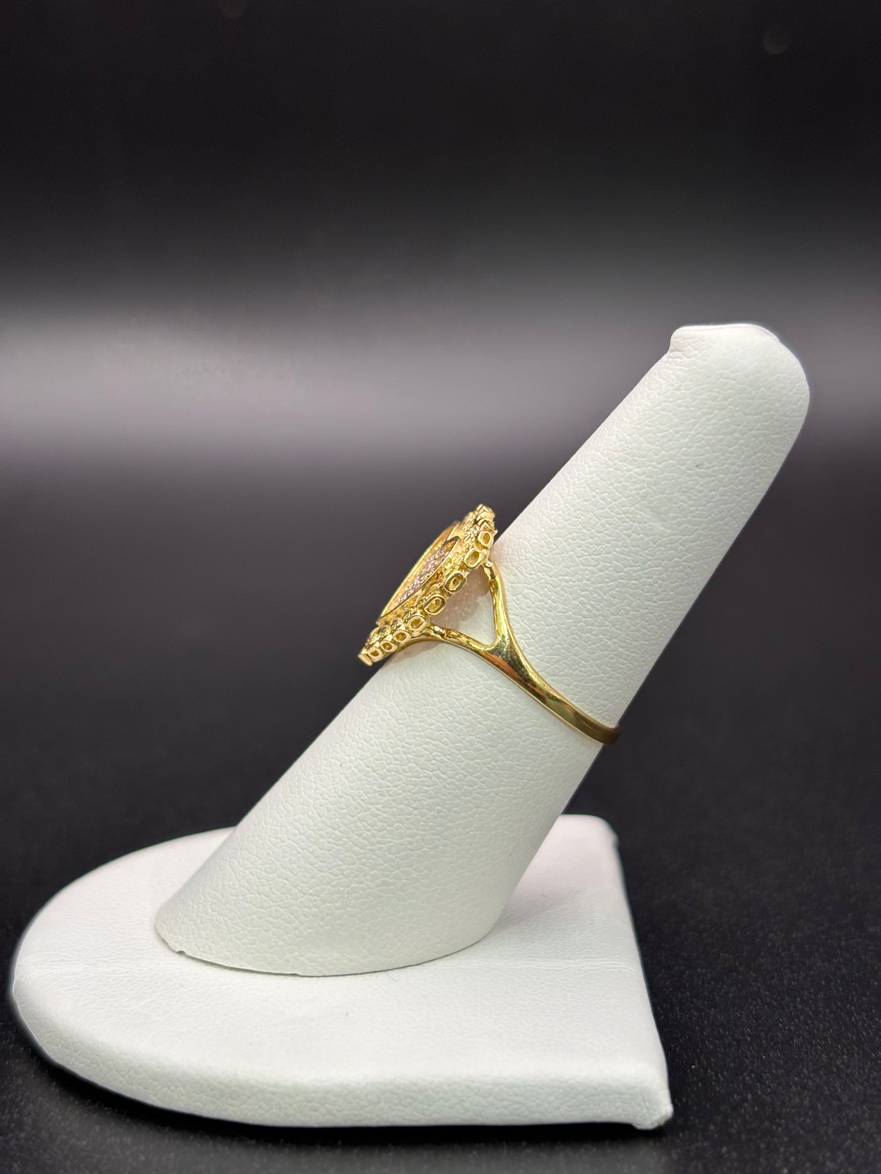 10k Solid Gold Ring Heart